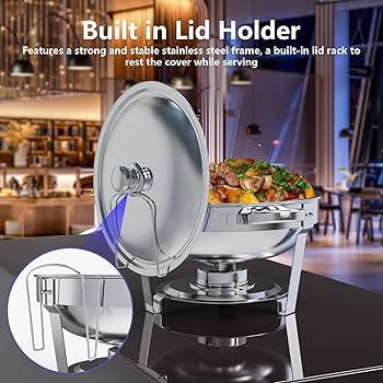 [PID000034] Heavy stainless steel Kitchen chaffing dishes for Dining, Wedding and Parties