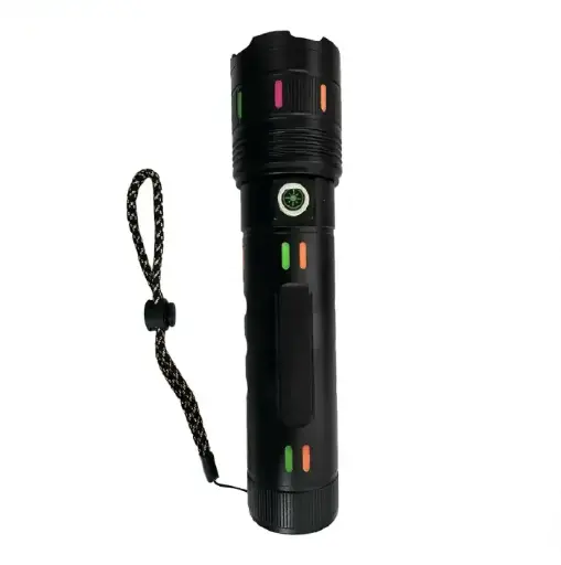 [PID000109] Super Bright Zoomable Long Range Rechargeable Led White Laser Flashlight For Outdoor & Home Use